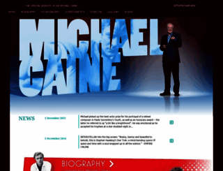 michaelcaine.com screenshot