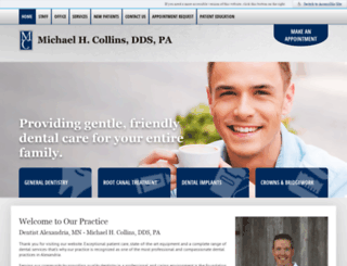 michaelcollinsdds.com screenshot