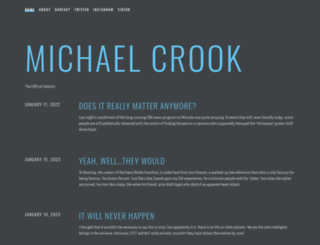 michaelcrook.org screenshot