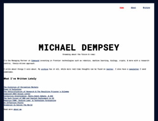 michaeldempsey.me screenshot