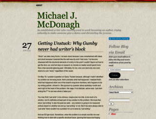 michaeljmcdonagh.wordpress.com screenshot