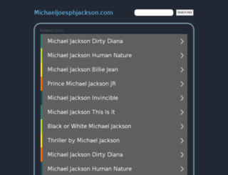 michaeljoesphjackson.com screenshot