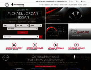 michaeljordannissan.com screenshot