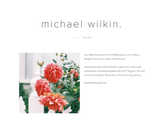 michaeljwilkin.com screenshot