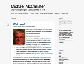 michaelmccallister.com screenshot
