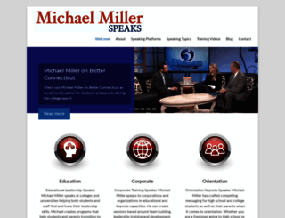 michaelmillerspeaks.com screenshot