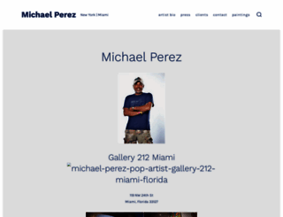 michaelperez-artist.com screenshot