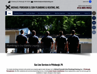 michaelporemskiplumbing.com screenshot