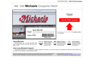 michaels.couponrocker.com screenshot