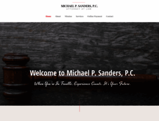 michaelsanderslaw.com screenshot