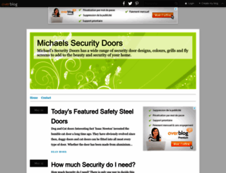 michaelssecuritydoors.over-blog.com screenshot