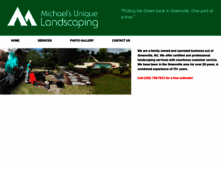 michaelsuniquelandscaping.com screenshot