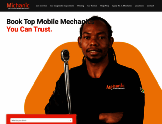michanic.co.za screenshot