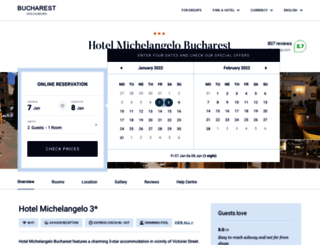 michelangelo.bucharest-hotel.com screenshot