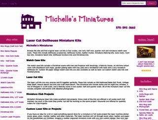 michellesminiatures.com screenshot