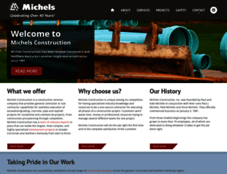 michelsconstruction.com screenshot