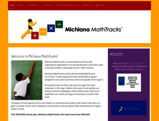 michianamathtracks.org screenshot