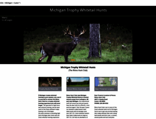 michigan-trophy-whitetail-hunts.com screenshot