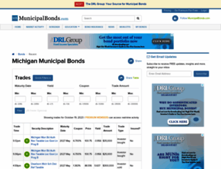 michigan.municipalbonds.com screenshot