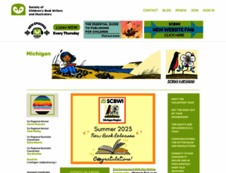 michigan.scbwi.org screenshot