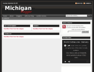 michiganblogger.com screenshot