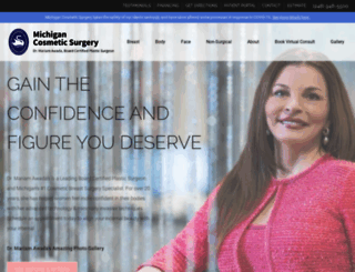 michigancosmeticsurgery.com screenshot