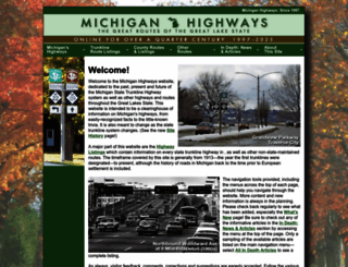 michiganhighways.org screenshot