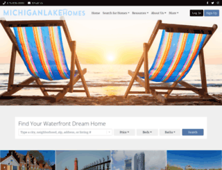 michiganlakehomes.com screenshot