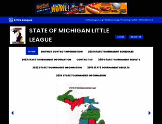 michiganlittleleague.org screenshot