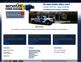 michiganpowerrodding.com screenshot
