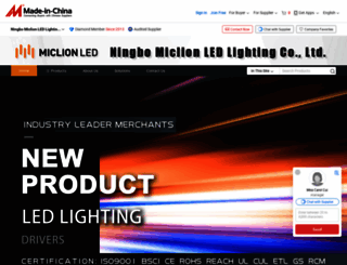 miclionled.en.made-in-china.com screenshot