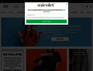 micolet.co.uk screenshot