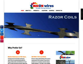 micon-wires.com screenshot
