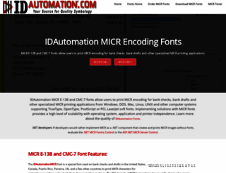 micrencodingfonts.com screenshot