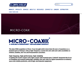 micro-coax.com screenshot