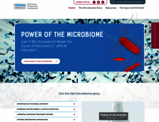 microbiome.ferring.com screenshot