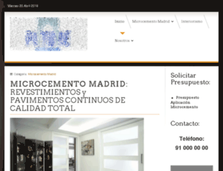 microcementomadrid.net screenshot