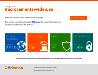microcementsweden.se screenshot