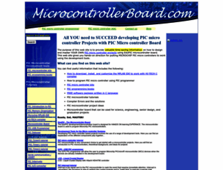 microcontrollerboard.com screenshot
