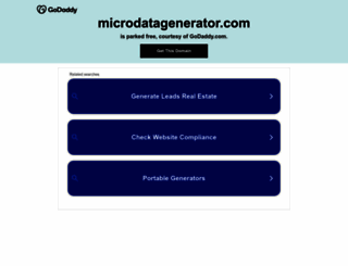 microdatagenerator.com screenshot