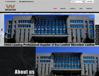 microfiberleather.com screenshot