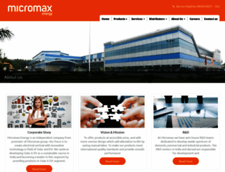 micromaxenergy.com screenshot