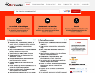 micromonde.fr screenshot