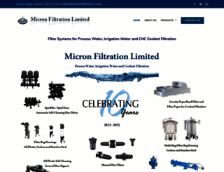 micronfiltration.co.uk screenshot