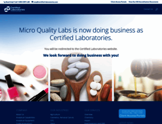 microqualitylabs.com screenshot