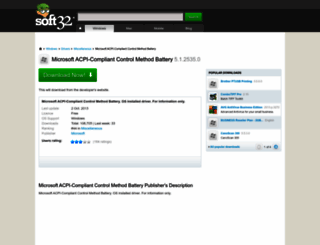 microsoft-acpi-compliant-control-method-battery.soft32.com screenshot