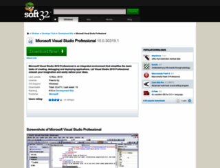 microsoft-visual-studio-professional.soft32.com screenshot