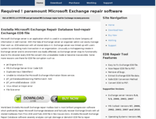 microsoft.exchangerepair.org screenshot