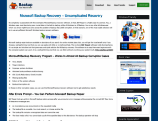 microsoftbackuprecovery.org screenshot
