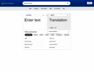microsofttranslator.com screenshot